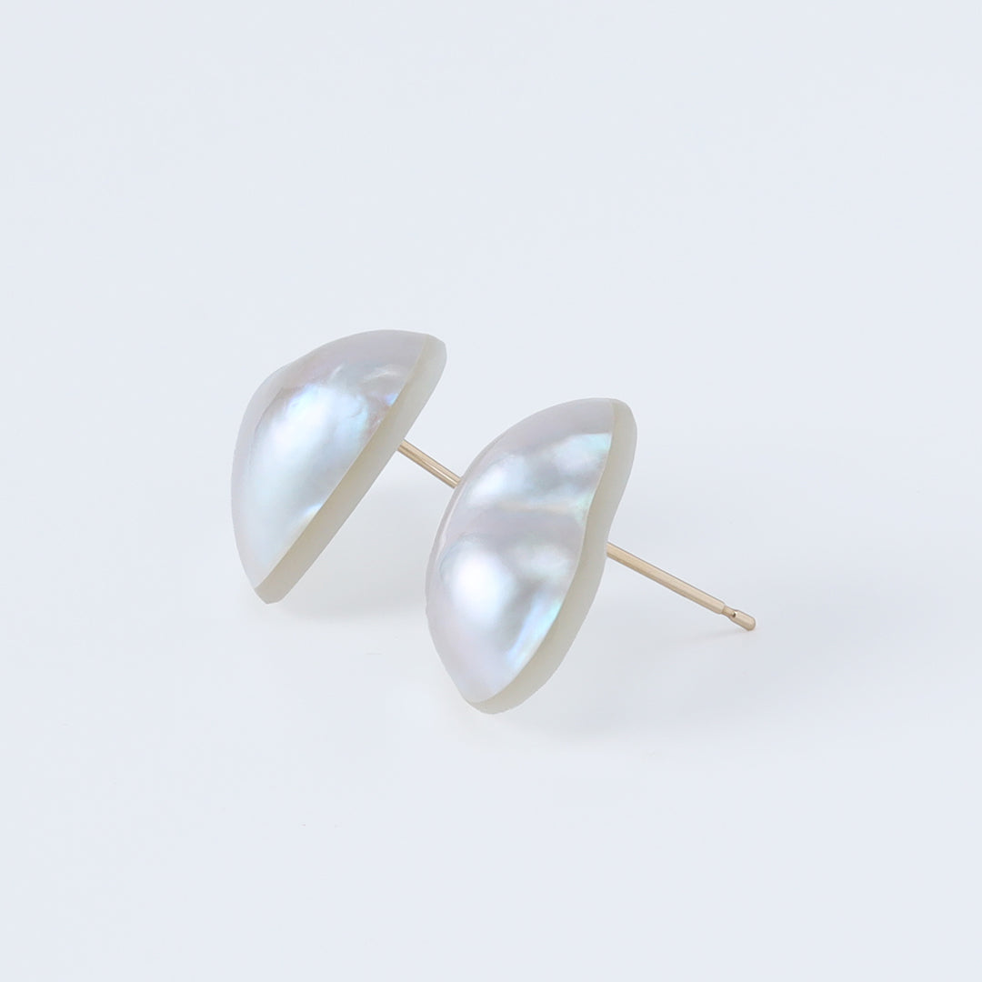 マベパールピアス　希少タヒチ産 マベパールピアス希少タヒチ産