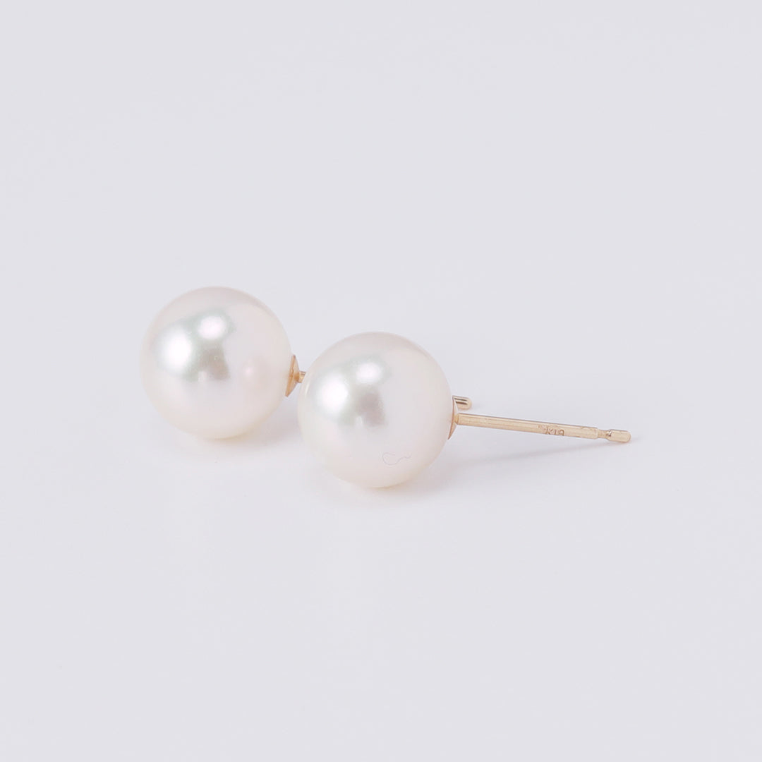 ＜NEW＞K18アコヤパールピアス8.5-9㎜
