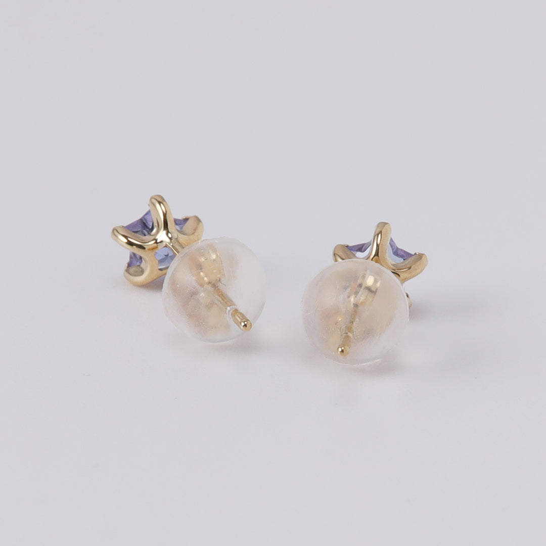 NEW＞K18スタータンザナイトピアス