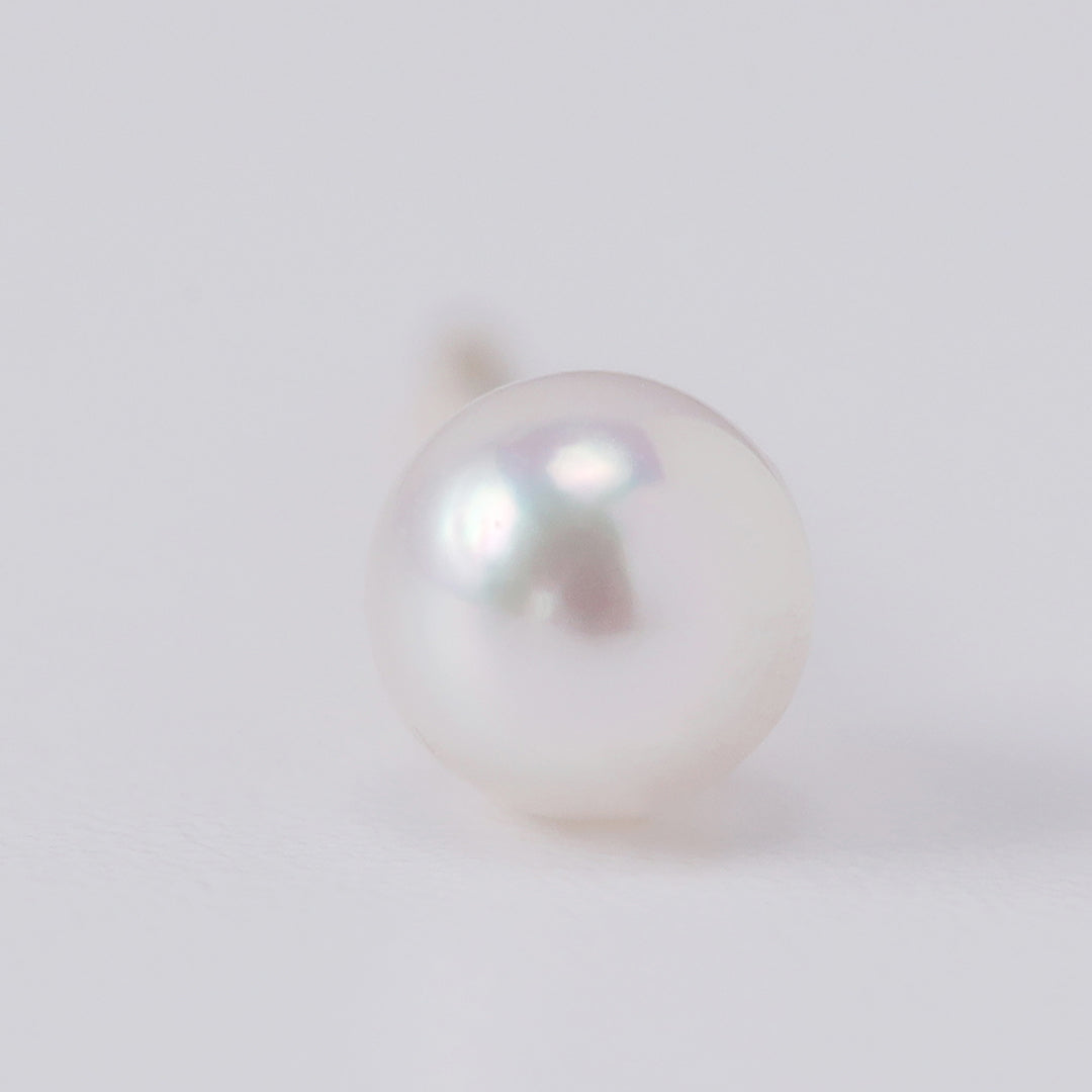 NEW＞K18アコヤベビーパールピアス