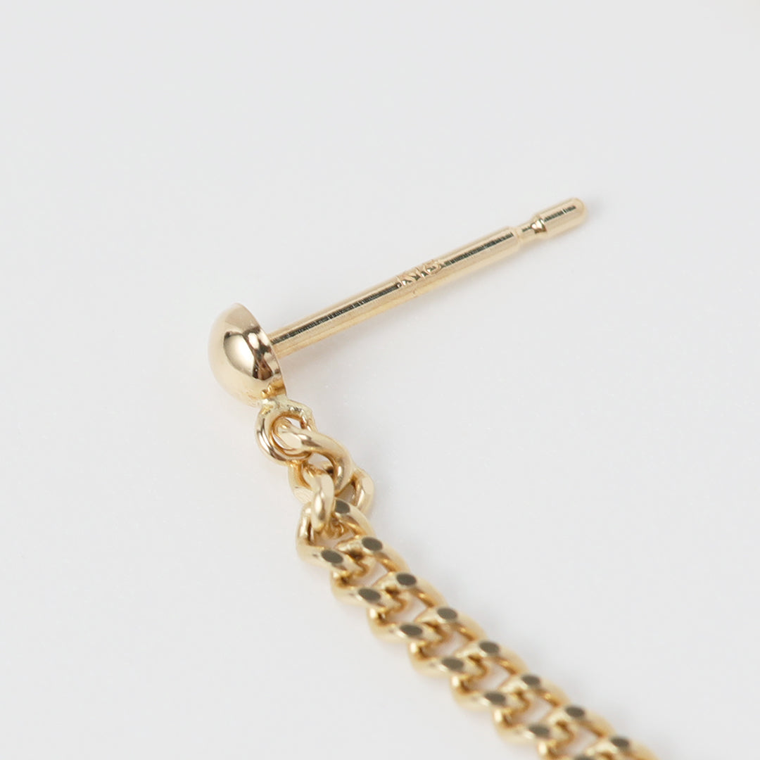 <NEW>K18キヘイチェーンピアス <NEW>K18キヘイチェーンピアス