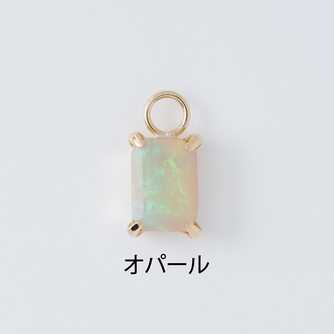 ＜NEW＞【受注生産品】K18誕生石チャーム(片耳)
