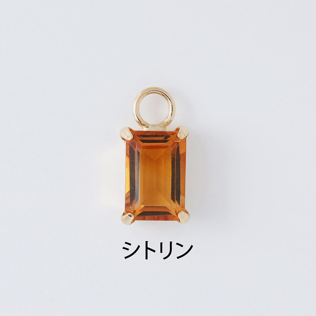 ＜NEW＞【受注生産品】K18誕生石チャーム(片耳)