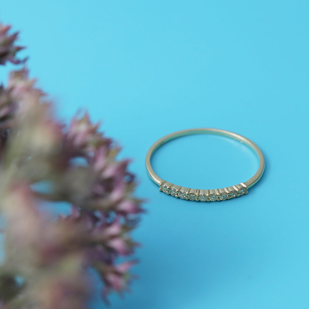 ＜NEW＞【お買い得ジュエリー】K18ダイヤモンドリング(ライン)　1２号