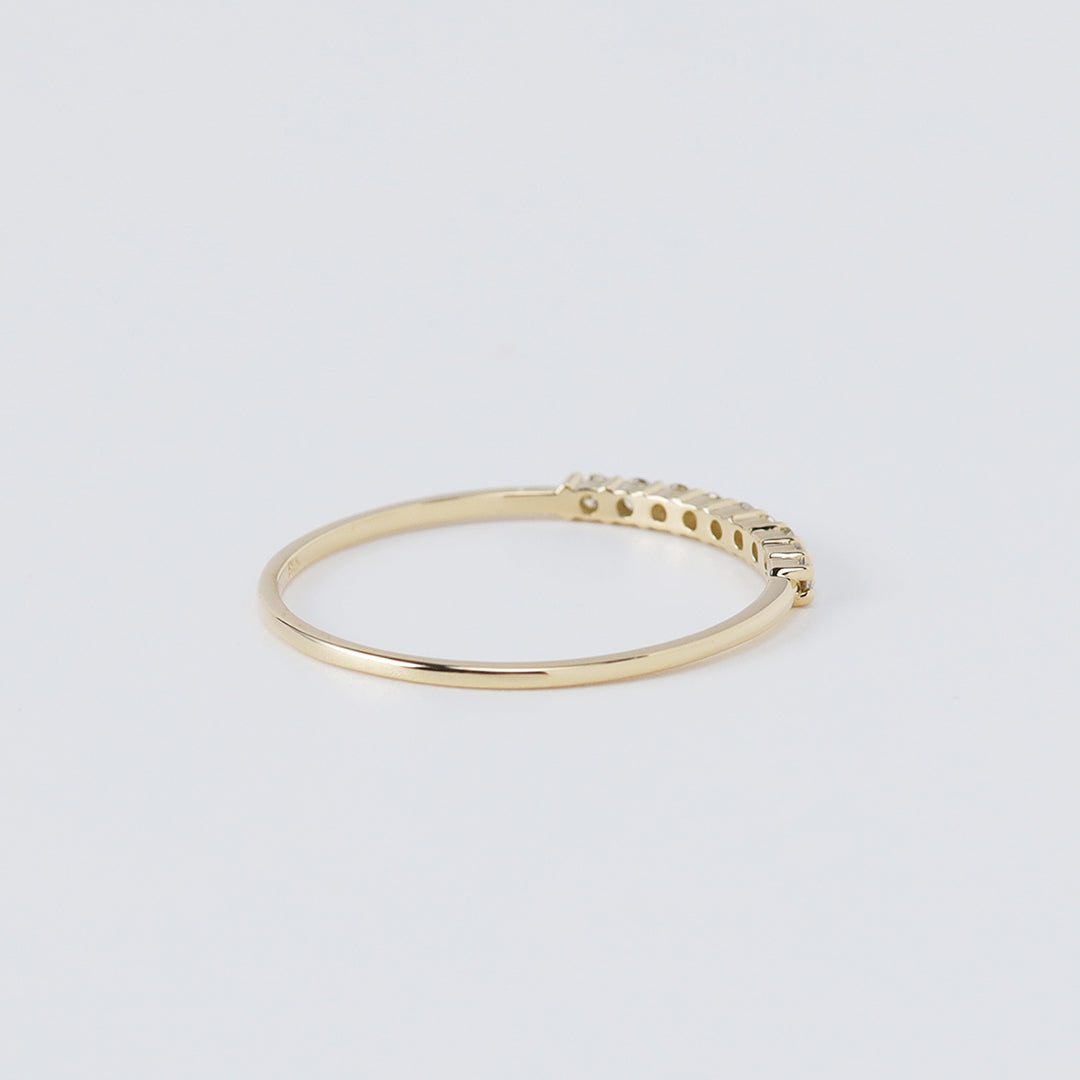 ＜NEW＞【お買い得ジュエリー】K18ダイヤモンドリング(ライン)　1２号