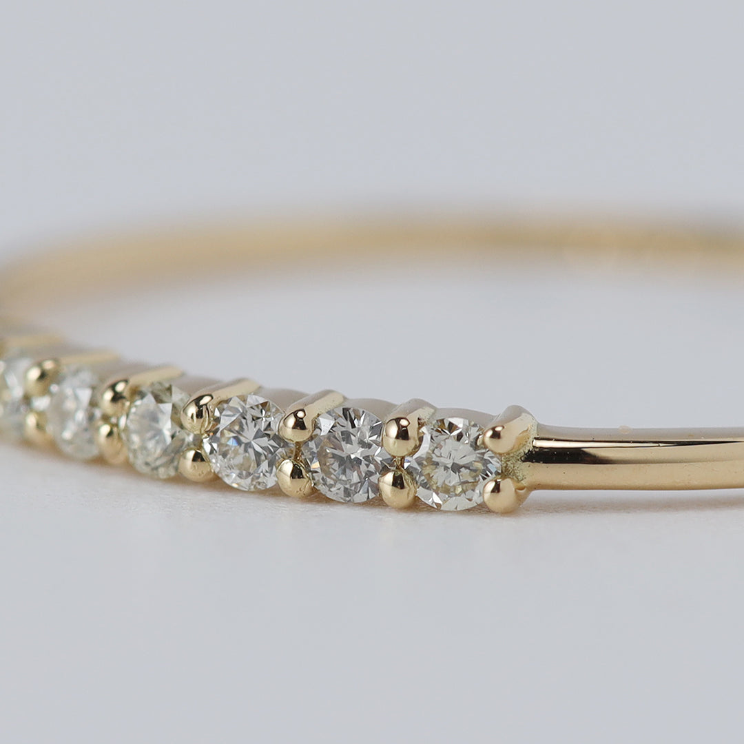 ＜NEW＞【お買い得ジュエリー】K18ダイヤモンドリング(ライン)　1２号