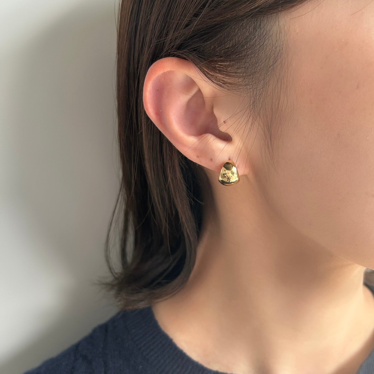 ＜NEW＞K18ぽってりフープピアス